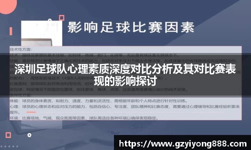 深圳足球队心理素质深度对比分析及其对比赛表现的影响探讨